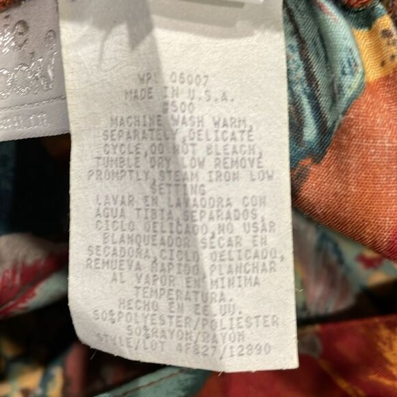 Vintage‎ Bobbie Brooks Women’s Full Button Fall Harvest Pleated Maxi Sz 16 - Picture 8 of 10